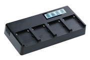 Четырех-канальное зарядное устройство DF-F970 Quick Charger с ЖК-дисплеем для Sony NP-F970/770/570